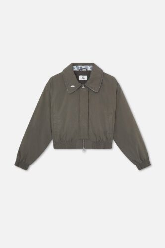 Scuffers Harrington Jacket Dark Grey Front | VU2-16328