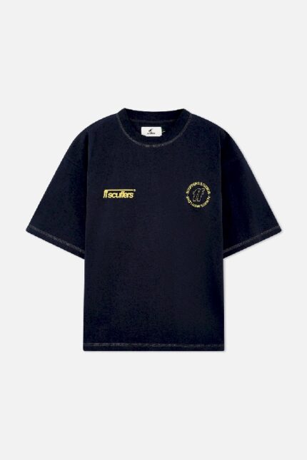 Scuffers Billy T-Shirt Dark Blue Front | FR2-32045