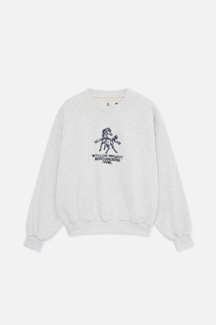 Scuffers Horse Crewneck Light Grey | RZ6-96107