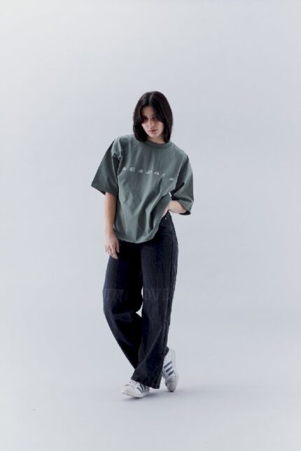 Scuffers 7 Logo T-Shirt Green Full Look | MF4-93028