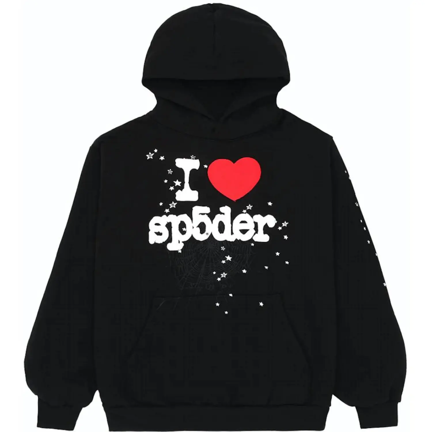 Sp5der-I-Heart-SP5-Souvenir-Hoodie-Black-1.webp Sp5der I Heart SP5 Souvenir Hoodie Black - Image 1