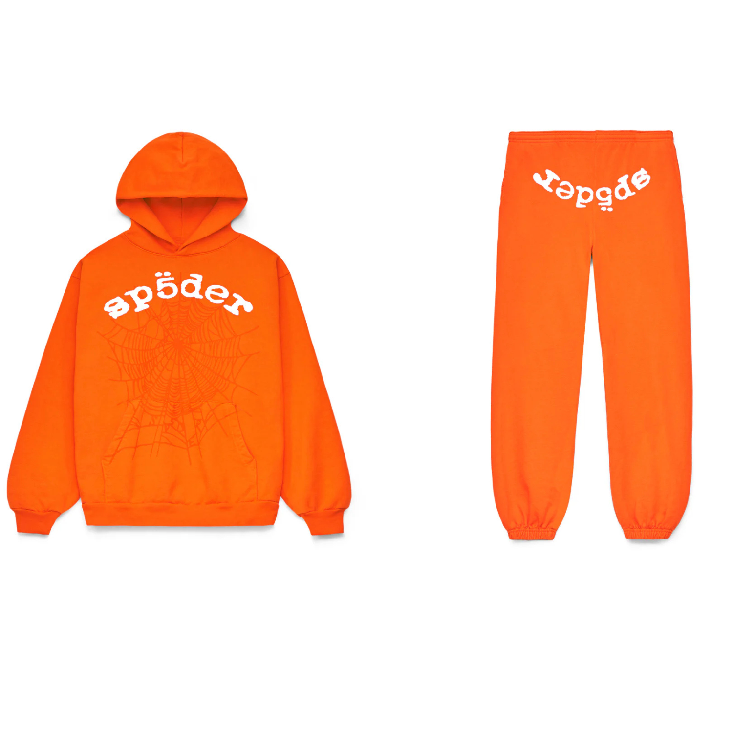 Sp5der-LEGACY-Tracksuit-Orange.png Sp5der LEGACY Tracksuit Orange - Image 1
