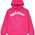 Sp5der Legacy Hoodie Pink/White