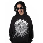 Sp5der OG Web Hoodie Black - Image 8