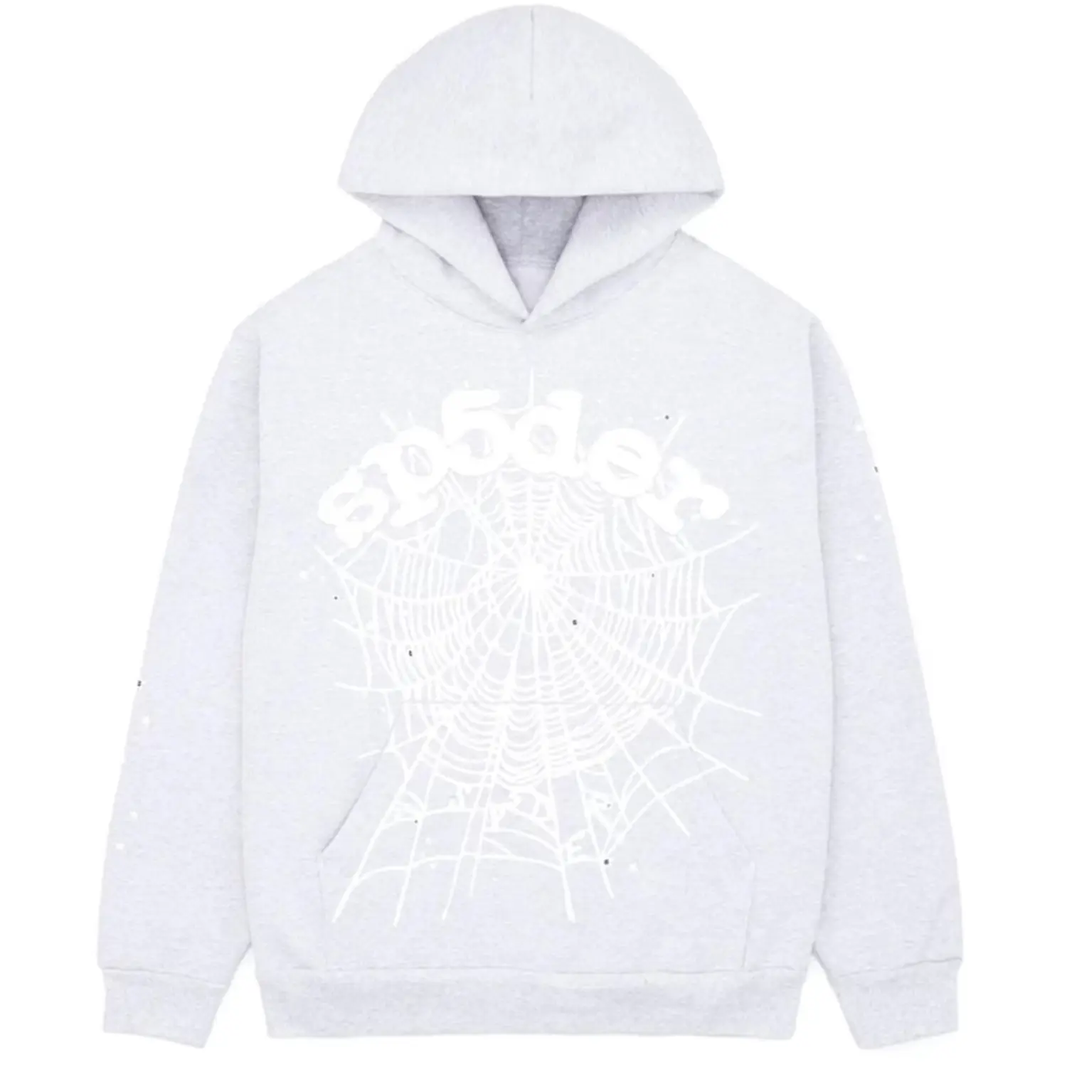 Sp5der-OG-Web-Hoodie-Heather-Grey.webp Sp5der OG Web Hoodie Heather Grey - Image 1