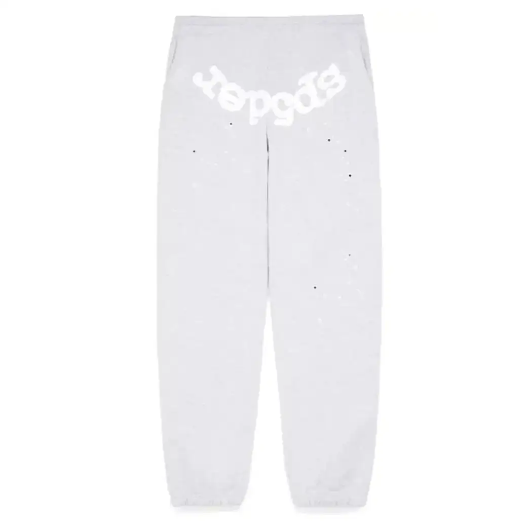Sp5der-OG-Web-Sweatpants-Light-Grey-1.webp Sp5der OG Web Sweatpants Light Grey - Image 1