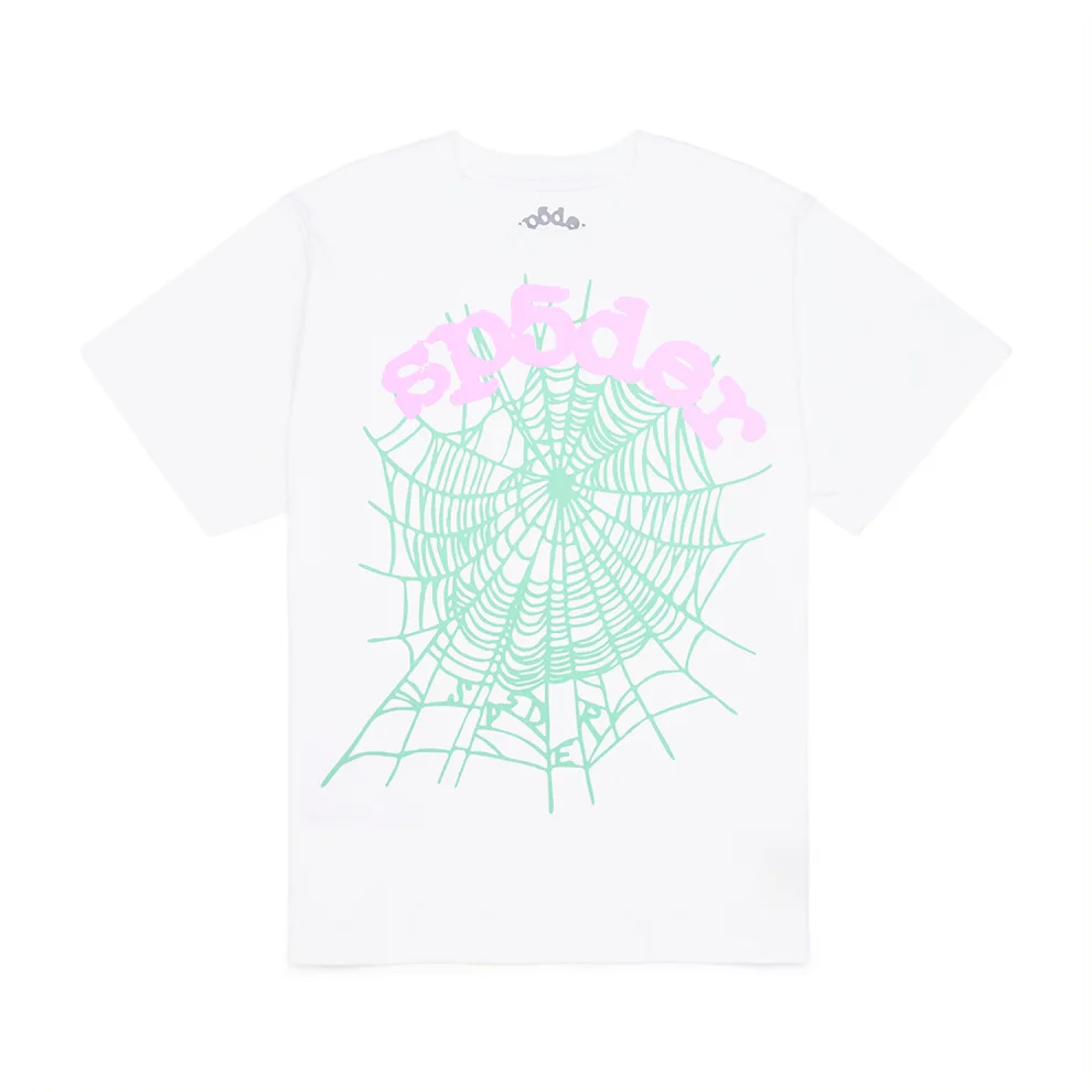 Sp5der-OG-Web-Tee-White-1.webp Sp5der OG Web Tee White - Image 1