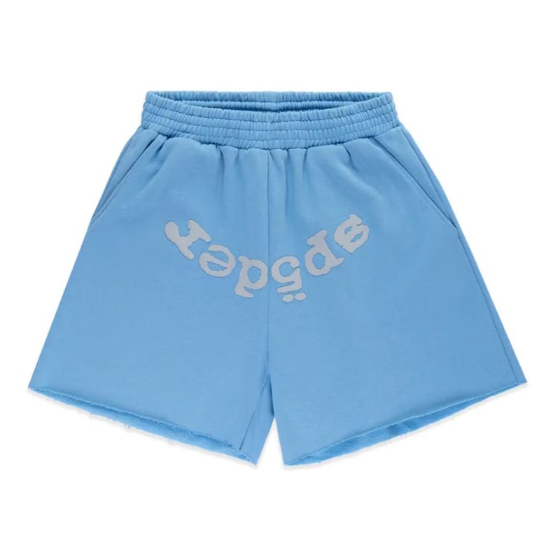 Sp5der-OG-Web-V2-Sweatshort-Dusty-Blue.jpg Sp5der OG Web V2 Sweat Short Dusty Blue - Image 1