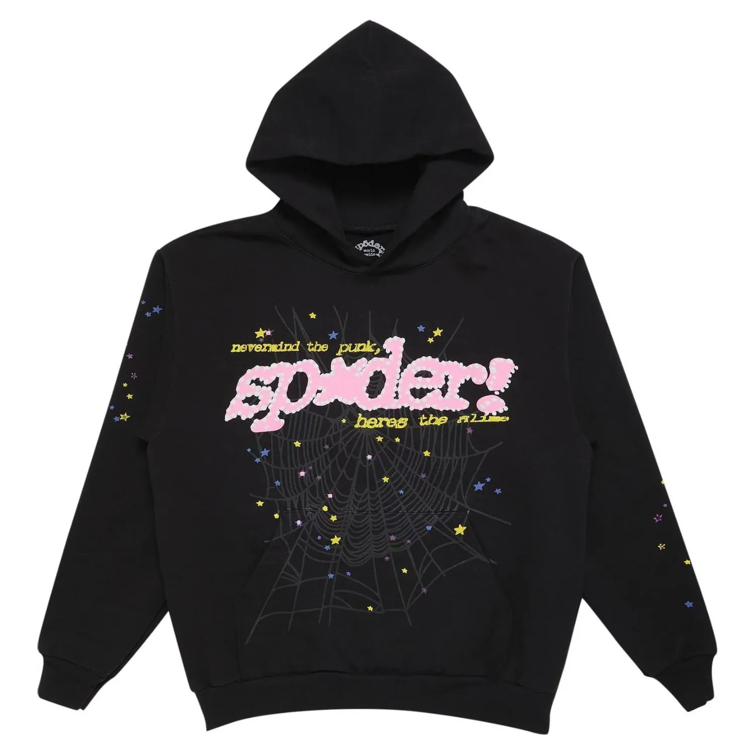 Sp5der-PNK-Hoodie-Black-V2.webp Sp5der P*nk Hoodie Black - Image 1