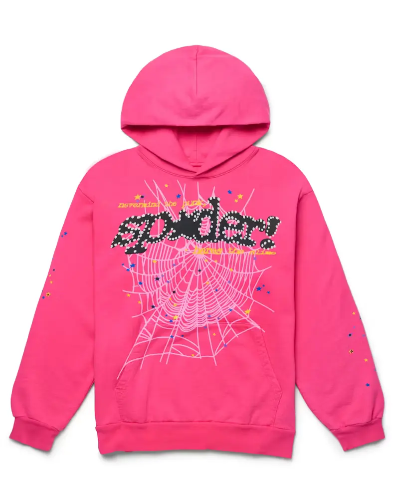 Sp5der-Pnk-V2-Hoodie-Pink_1.webp Sp5der P*NK V2 Hoodie Pink - Image 1