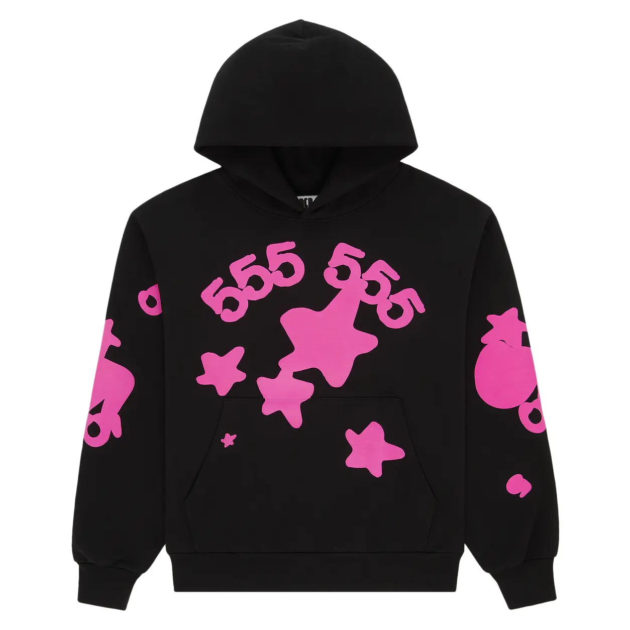 Sp5der-Star-Graphic-Hoodie-Black-Pink-2.png Sp5der Star Graphic Hoodie Black Pink - Image 1