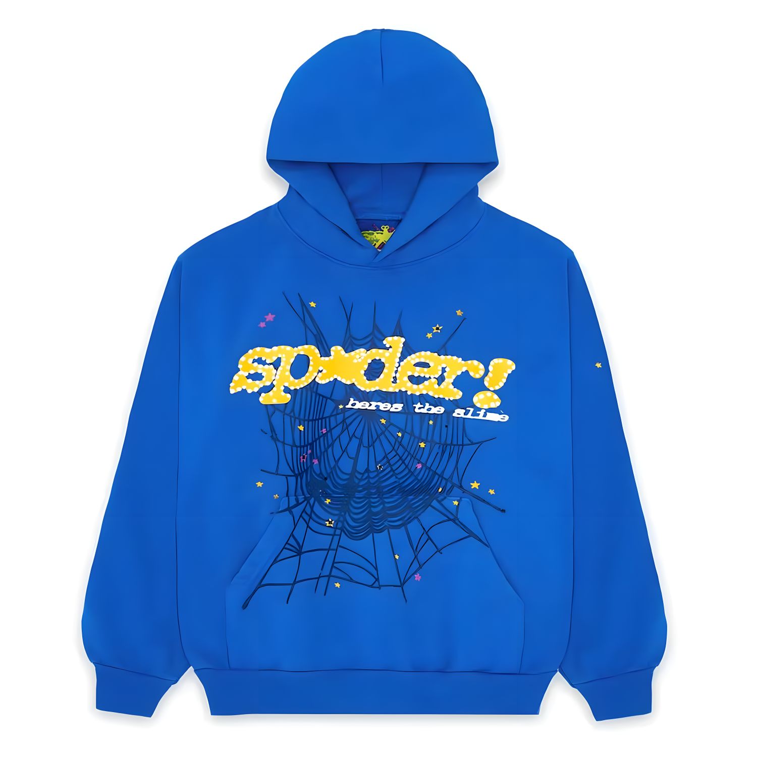 Sp5der-TC-Hoodie-Blue.jpg Sp5der TC Hoodie Blue - Image 1