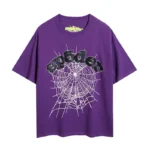 Sp5der Web Graphic T-Shirt Purple