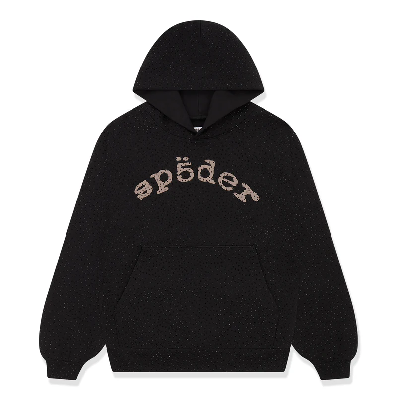 ss45fw24blk.webp Sp5der VVS Hoodie Black - Image 1